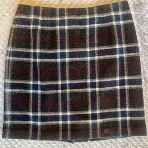 Talbots Petites Wool Blend Plaid Skirt | Classic Preppy | Size 14P